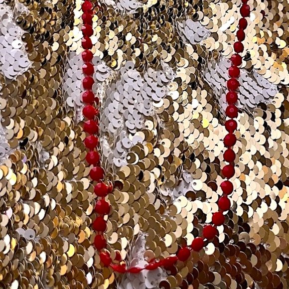 VINTAGE RARE RED BEADED NECKLACE - Picture 2 of 2